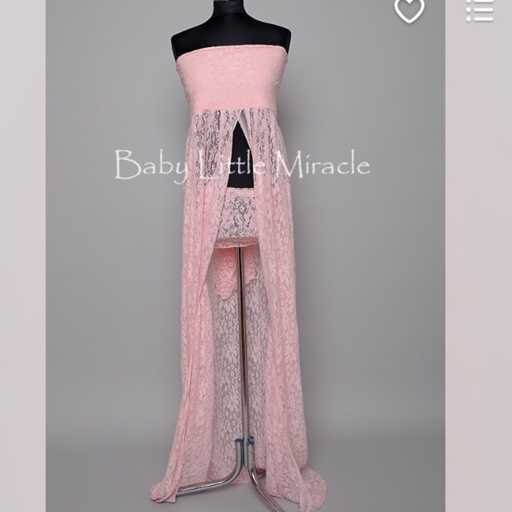 Open belly Maternity Gown