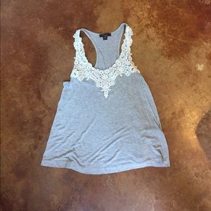 Forever 21! Gray and white tank!