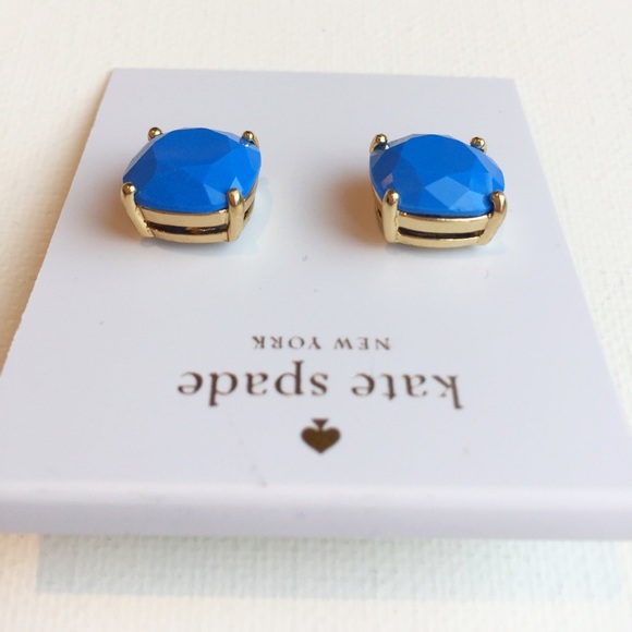 NWTs Kate Spade Ocean Blue Studs - Picture 3 of 8