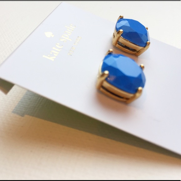 NWTs Kate Spade Ocean Blue Studs - Picture 5 of 8