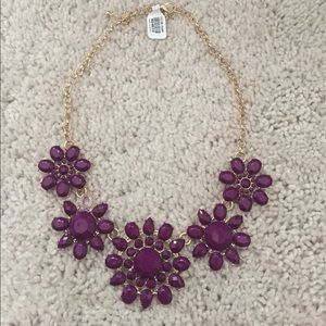 NWT PURPLE STATEMENT NECKLACE!!!