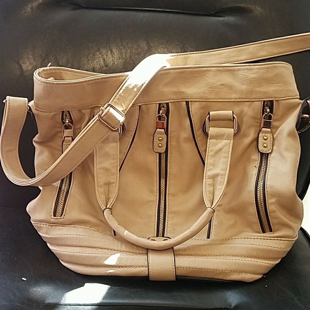 Orange Caramel large shoulder bag