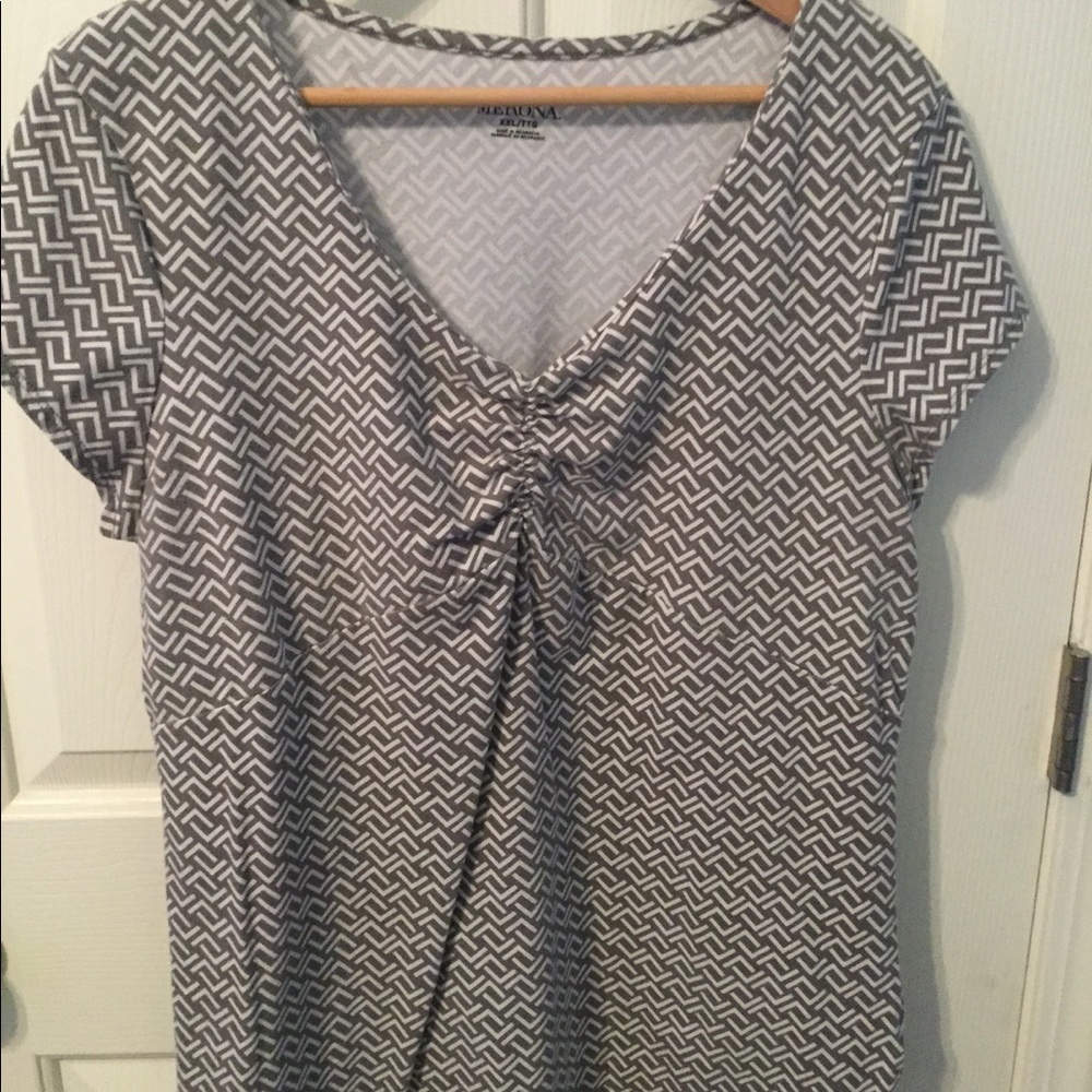 Gray and Cream colored Merona Shirt