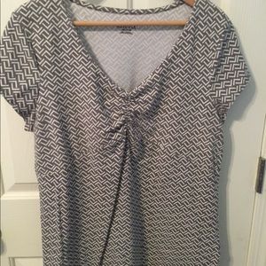 Gray and Cream colored Merona Shirt