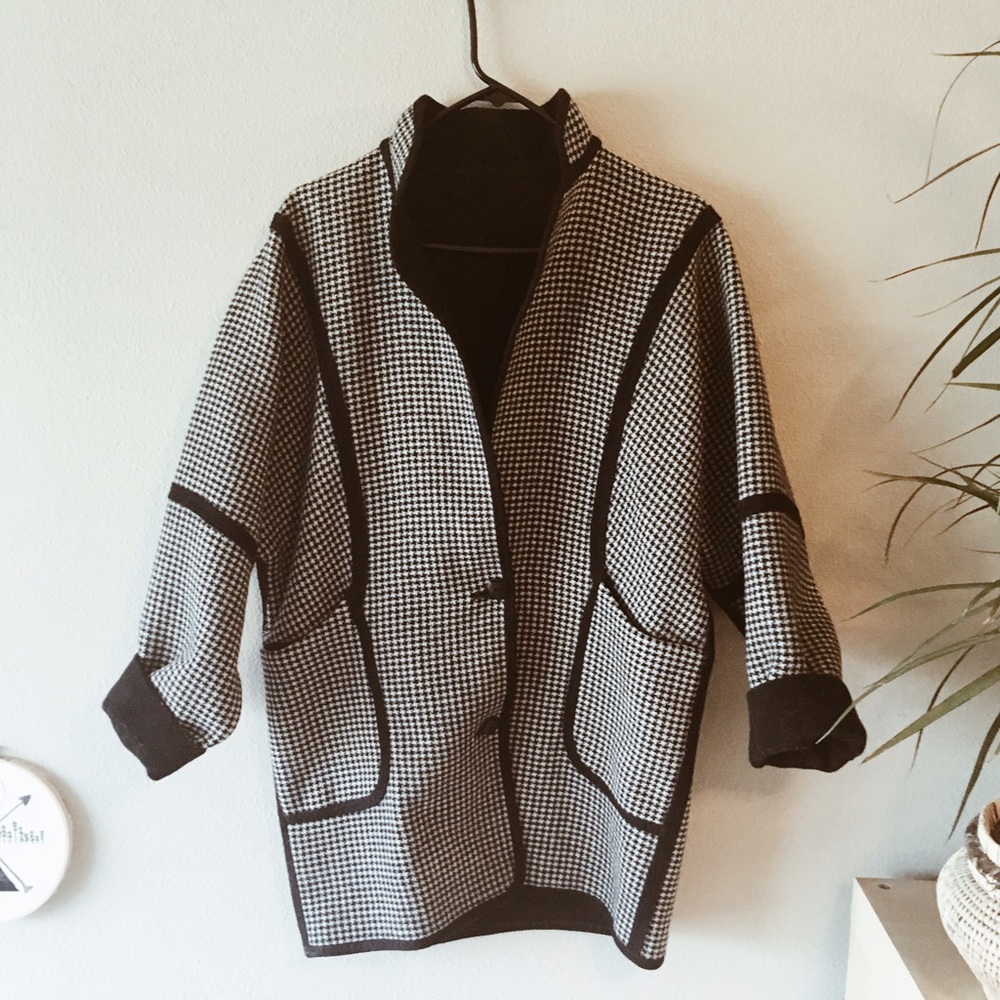 Vintage Reversible Oversized Boyfriend Jacket