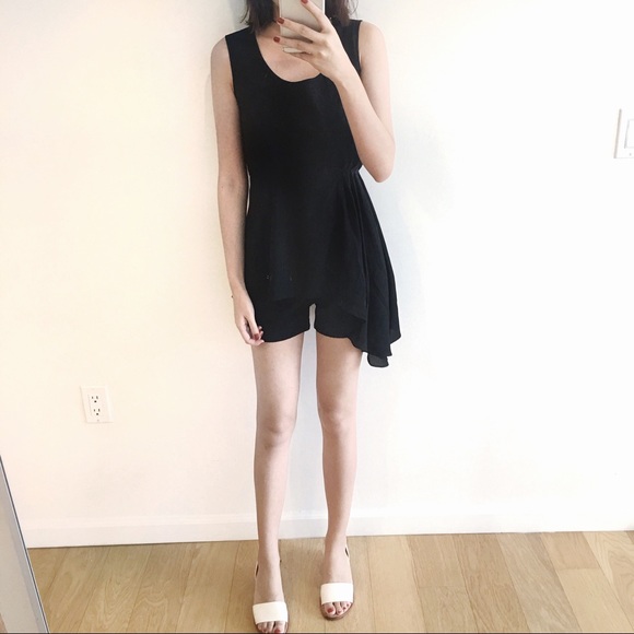 Dresses & Skirts - MOVING SALE (to 2/5) Asymmetrical black dress top