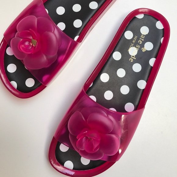 kate spade Shoes - NEW Kate Spade Jelly "Splash" Slide Size 9