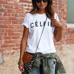 sincerely jules • célfie tee in white