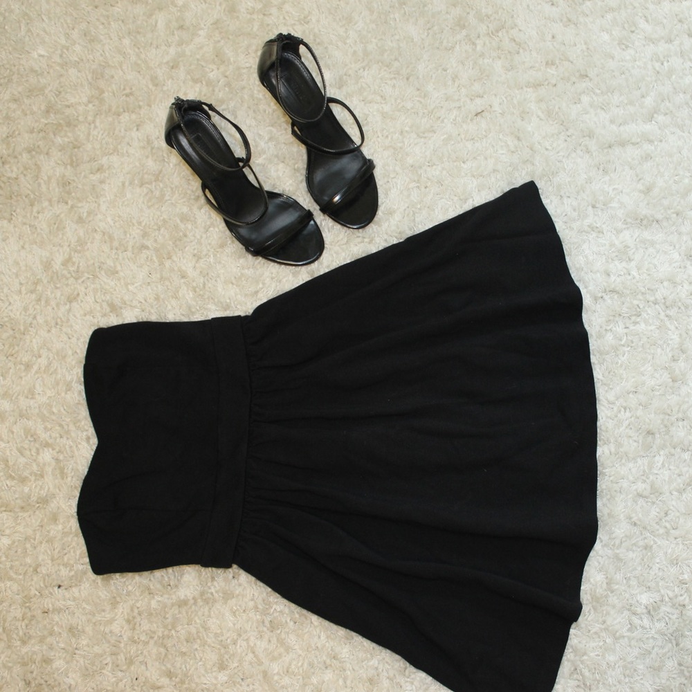 Express black strapless dress size 0