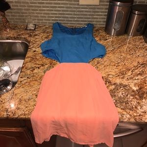 Dress with cut outs