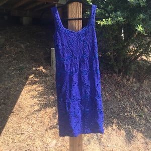 Free people blue bodycon dress