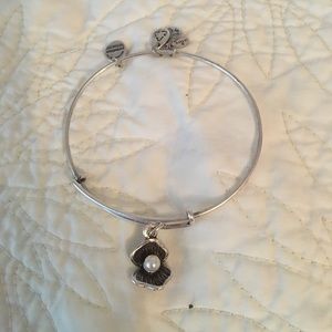 Alex and Ani shell charm bracelet