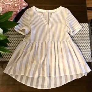 Anthropologie peplum blouse S