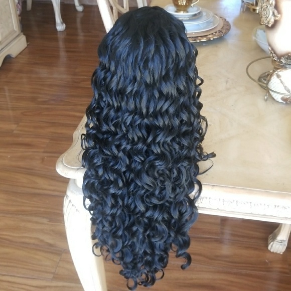 Curly Human Blend Lacefront Wig 26-28 inches!!