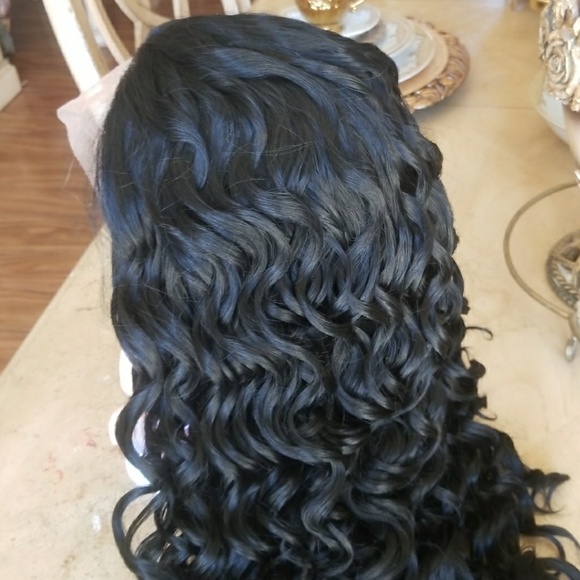 Curly Human Blend Lacefront Wig 26-28 inches!!