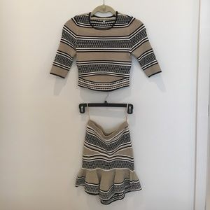 Ronny Kobo two piece skirt set