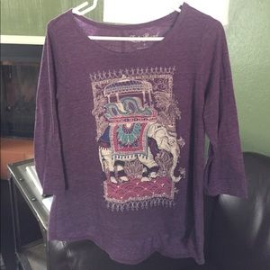 Graphic 3/4 sleeve T-shirt