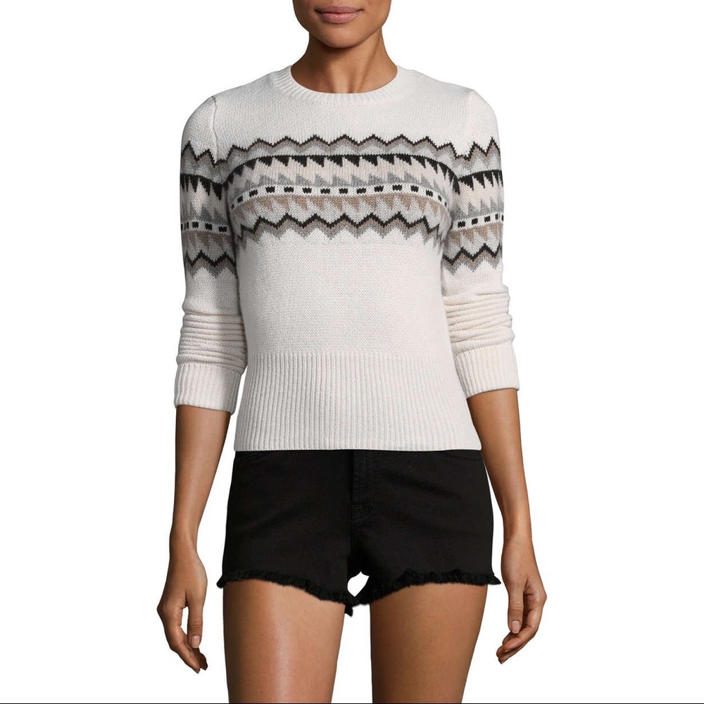 Autumn Cashmere Fair Isle Intarsia Sweater XS