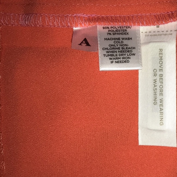 Pink Orange Colorblock Career Petites Top - Picture 4 of 4