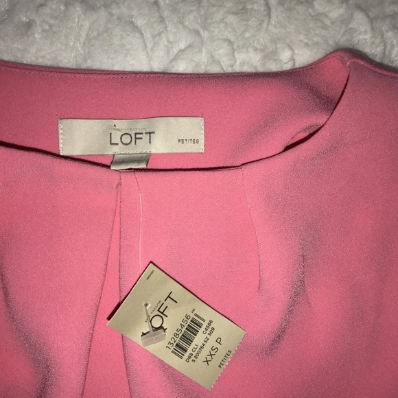 Pink Orange Colorblock Career Petites Top - Picture 3 of 4