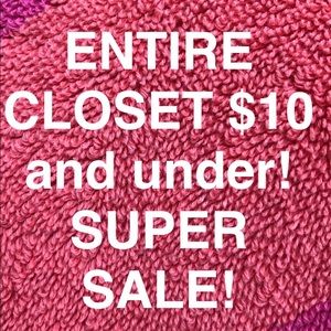 CLOSET SALE