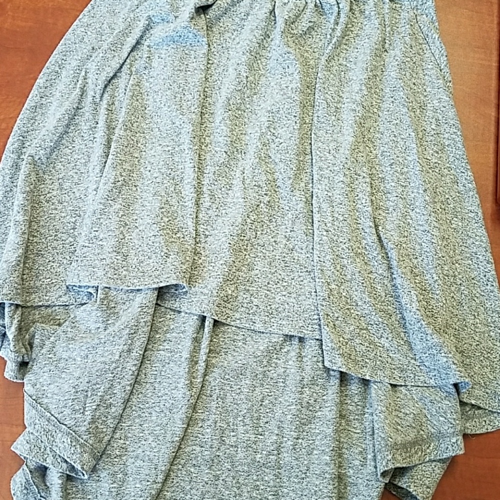 Grey mid waist skirt