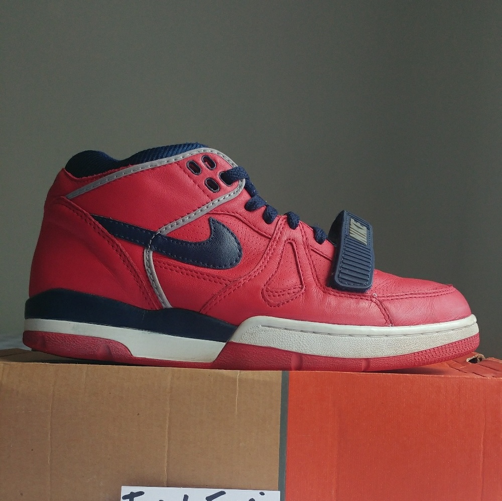 2003 air alpha force 2 "sport red" sz 9.5
