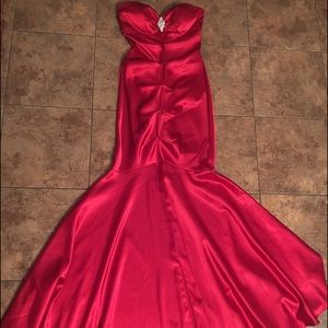 Royal red mermaid dress