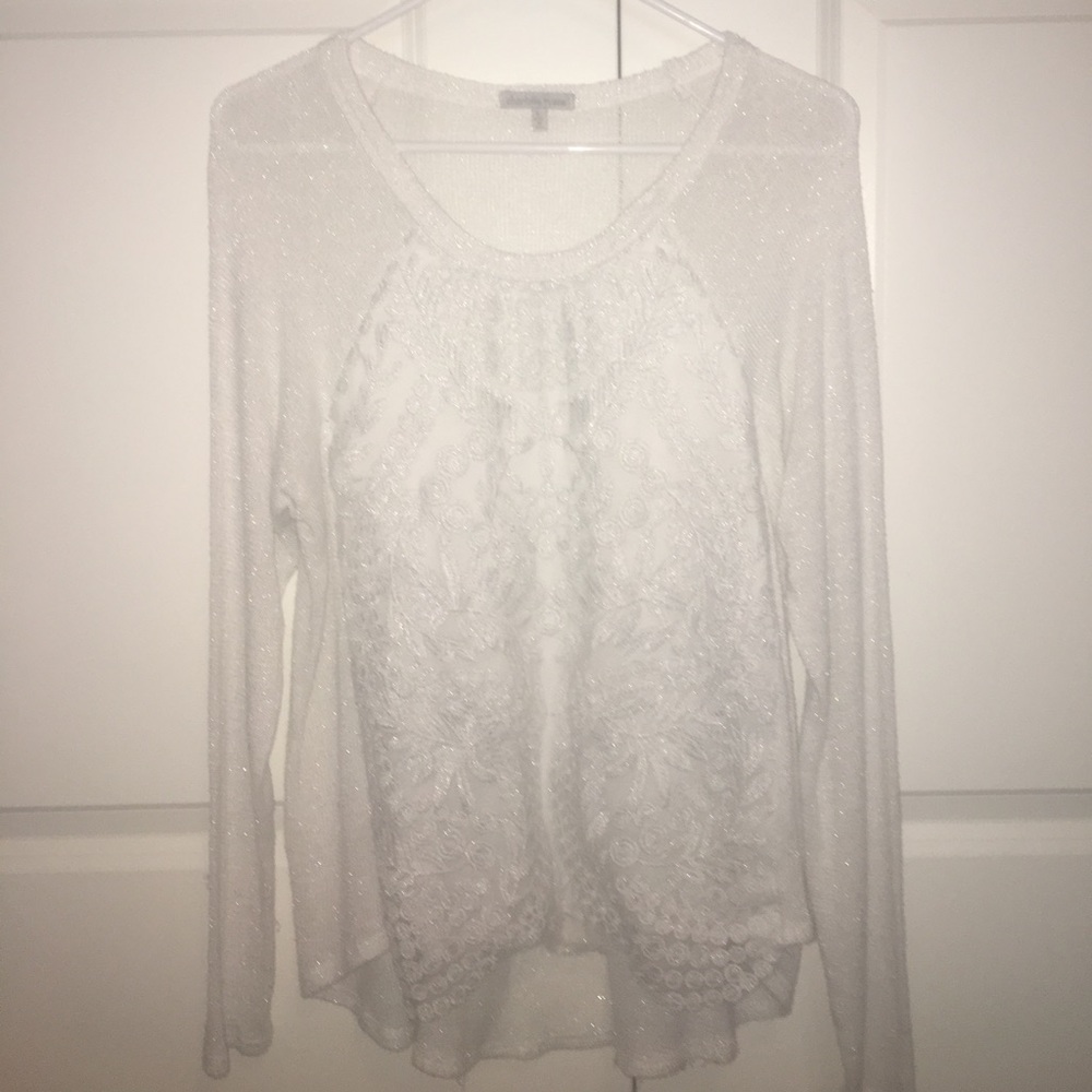 Sparkle white sweater