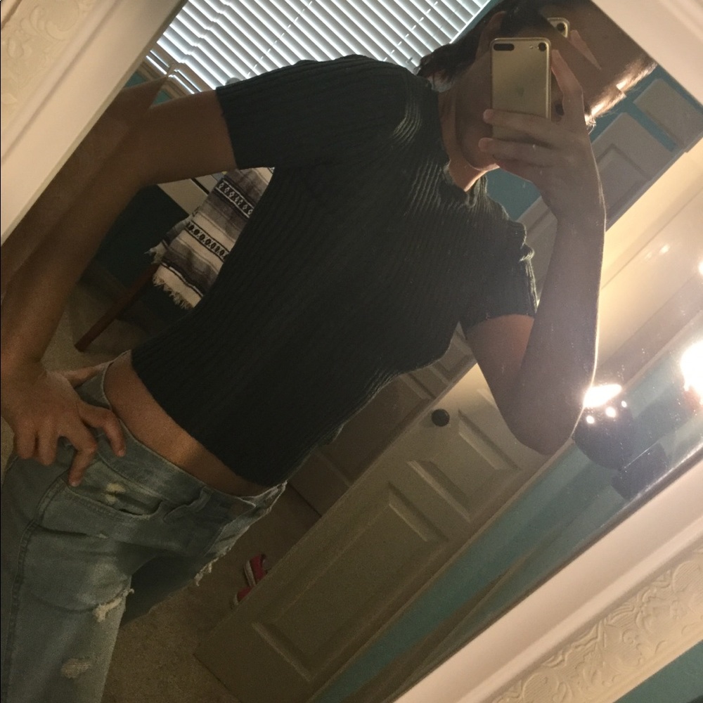 Dark green top
