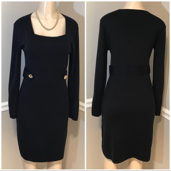 Tahari Dresses & Skirts - TAHARI Arthur S. Levine Wool Sweater Dress Medium