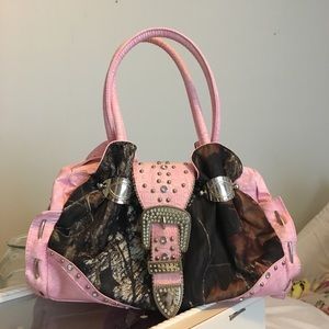 Pink Camo Mossy Oak Purse