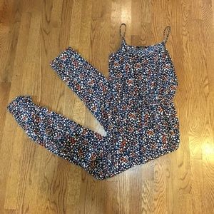 Full Length Flower Print Romper