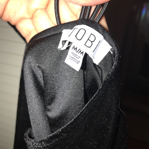 Velvet criss cross body suit - Picture 3 of 4