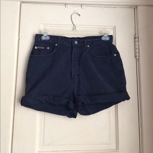vintage high waisted navy shorts