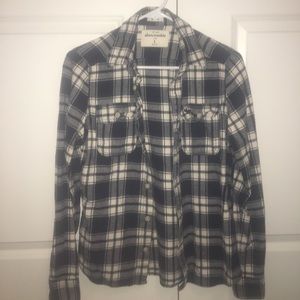 Kids blue and white flannel.