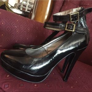 Twenty One Black Patent Leather Heels