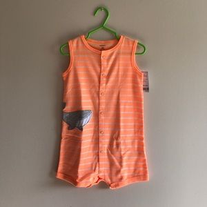 NWT Carters 24 Month Sleeveless Striped Romper
