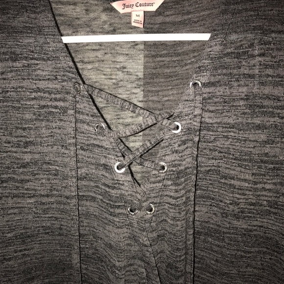 Juicy Couture Criss Cross lace up tee - Picture 2 of 2