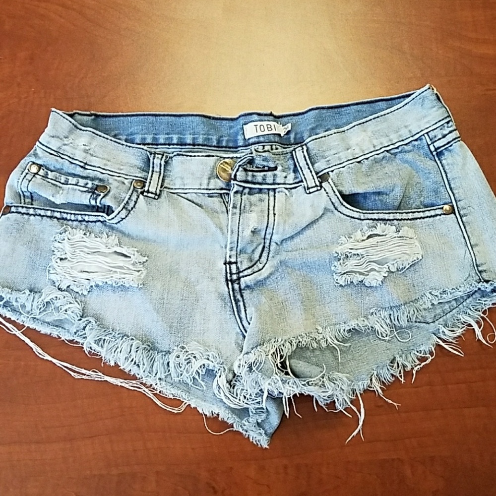 Denim shorts