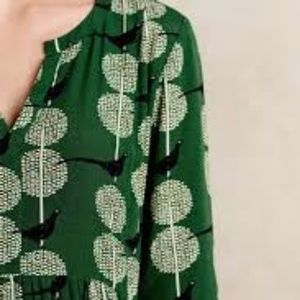 Maeve Devery Shirtdress in Green