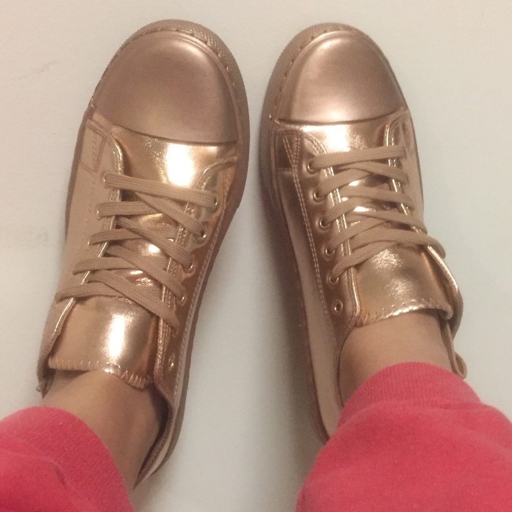Rose Gold Sneakers - Picture 10 of 14