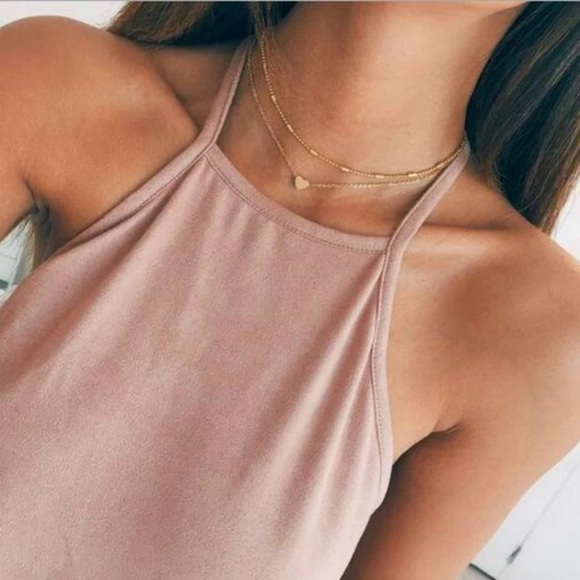 Boutique Jewelry - DOUBLE HEART ♡ Choker Necklace GIFT