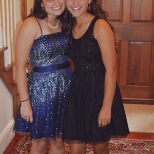 Delia's Black tulle dress with sequin top