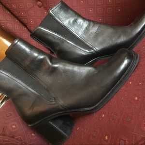 White Mountain Black Stack Bootie