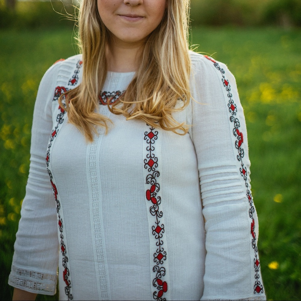 Alice & Olivia White Boho Dress