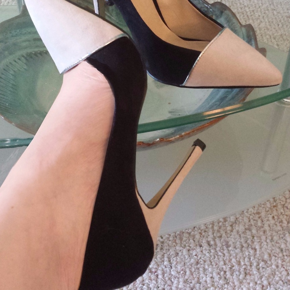 Black/Nude Heels