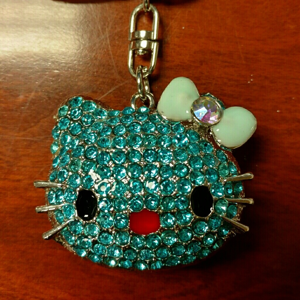 Hello Kitty jeweled keychain NWOT