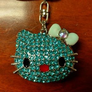 Hello Kitty jeweled keychain NWOT