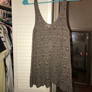 American eagle crochet top